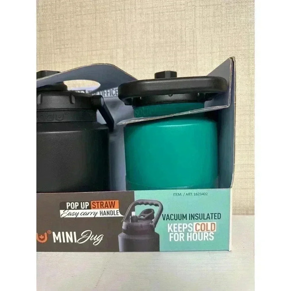 Asobu Mini Jug, 2 count, teal and black - Picture 2 of 4